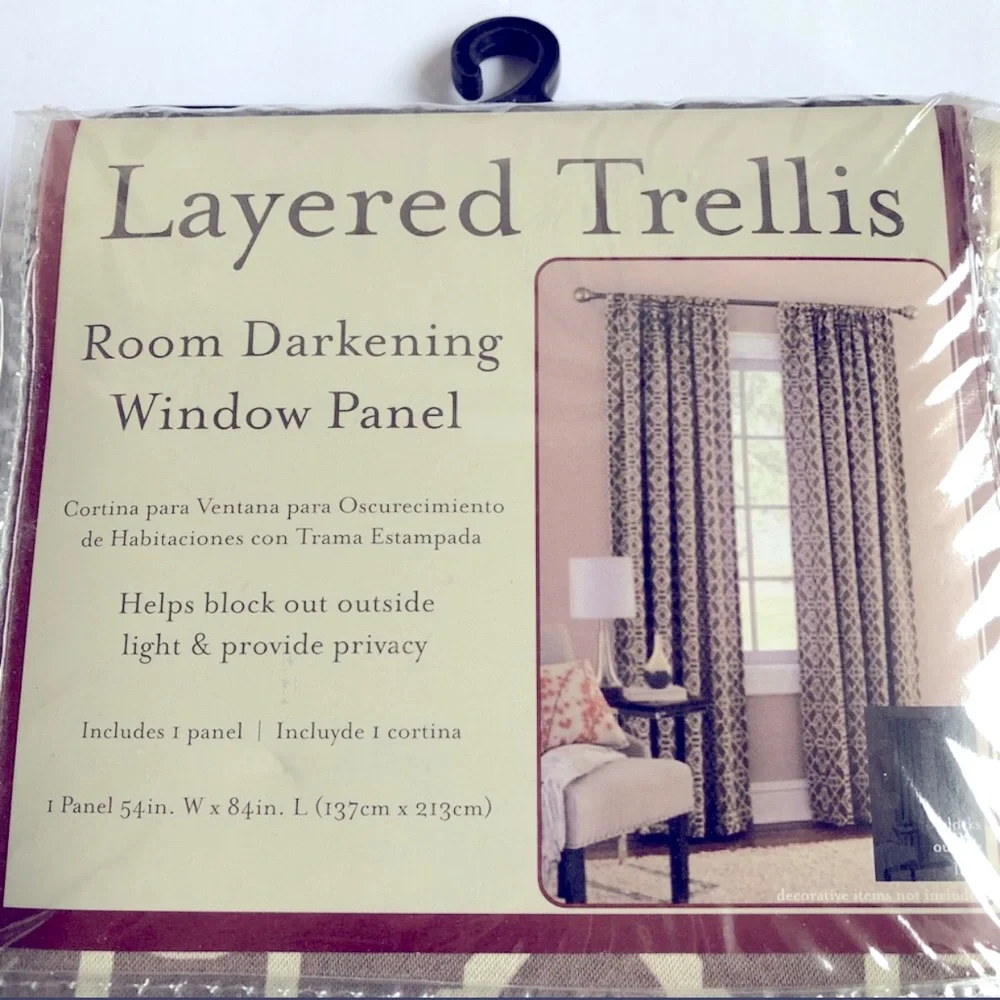 NEW Window Curtain Room Darkening, 84”, 1 Panel
